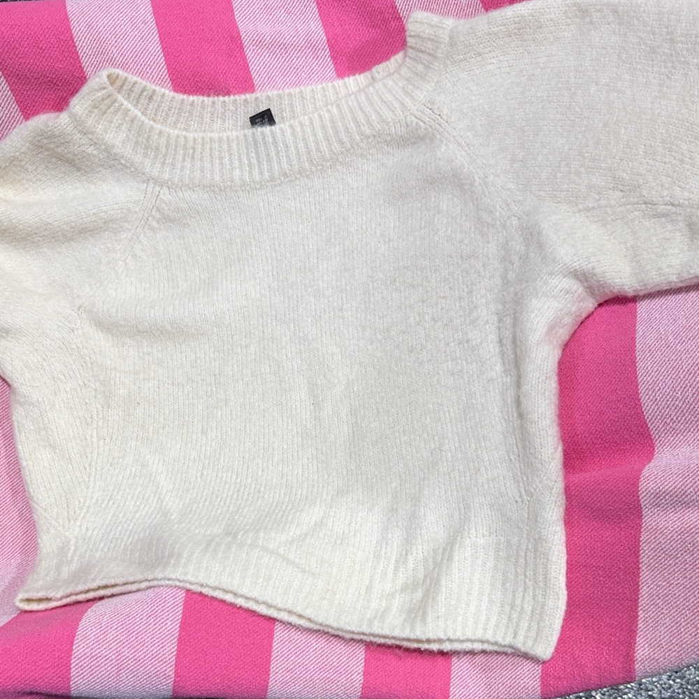 Victoria's Secret Soft Cream Crew Neck Sweater